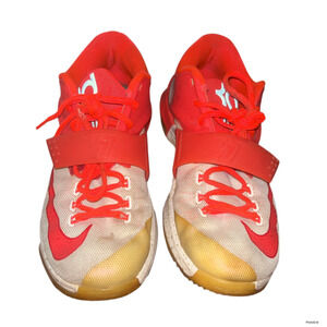 Size 8 Nike KEVIN DURANT 7 Christmas Egg Nog Bright Crimson/Ivory Sneakers